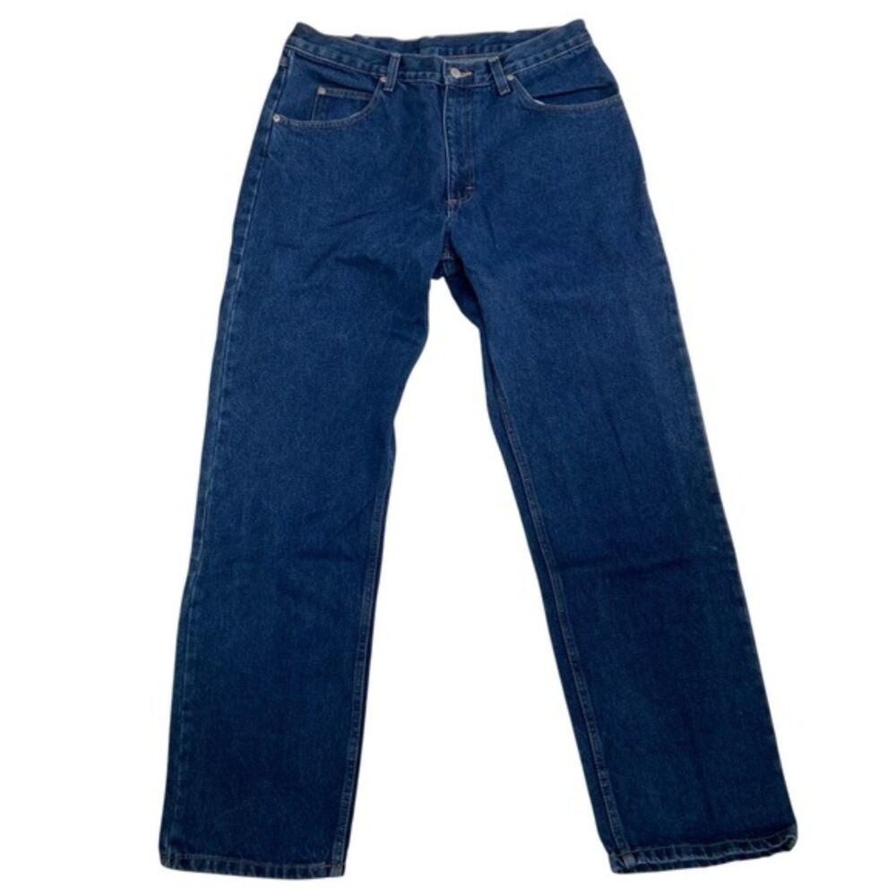 Wrangler 5 Pocket Relaxed Fit Medium Wash Jeans 34X32